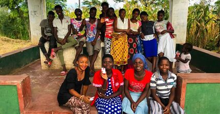 educating woman on HIV in Malawi